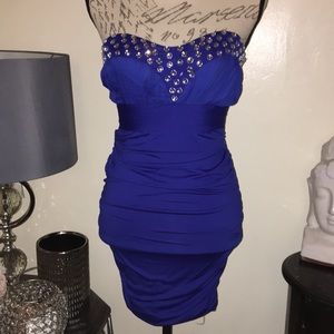 Royal blue dress